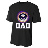 Astronaut Dad Outer Space Lover Fathers Day Performance Sprint T-Shirt