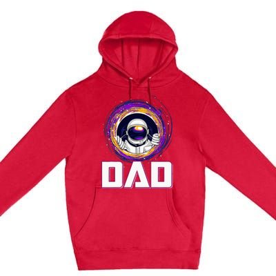 Astronaut Dad Outer Space Lover Fathers Day Premium Pullover Hoodie