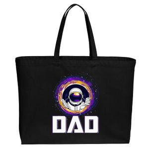 Astronaut Dad Outer Space Lover Fathers Day Cotton Canvas Jumbo Tote