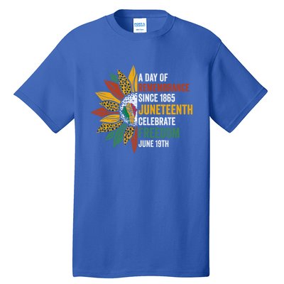 A Day Of Remembrance Since 1985 Junenth Celebrate Freedom Gift Tall T-Shirt