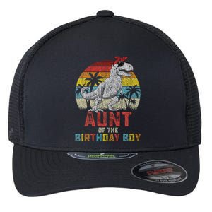 Aunt Dinosaur Of The Birthday Boy Matching Family Flexfit Unipanel Trucker Cap