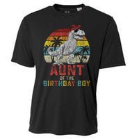 Aunt Dinosaur Of The Birthday Boy Matching Family Cooling Performance Crew T-Shirt