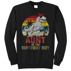 Aunt Dinosaur Of The Birthday Boy Matching Family Sweatshirt