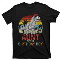 Aunt Dinosaur Of The Birthday Boy Matching Family T-Shirt