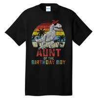 Aunt Dinosaur Of The Birthday Boy Matching Family Tall T-Shirt