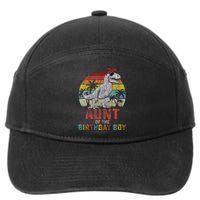 Aunt Dinosaur Of The Birthday Boy Matching Family 7-Panel Snapback Hat