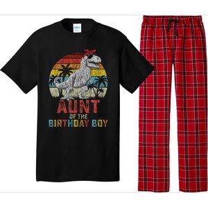 Aunt Dinosaur Of The Birthday Boy Matching Family Pajama Set