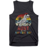 Aunt Dinosaur Of The Birthday Boy Matching Family Tank Top