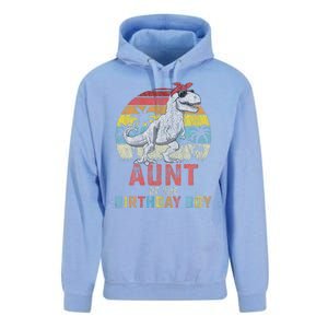 Aunt Dinosaur Of The Birthday Boy Matching Family Unisex Surf Hoodie