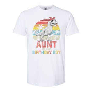 Aunt Dinosaur Of The Birthday Boy Matching Family Softstyle CVC T-Shirt