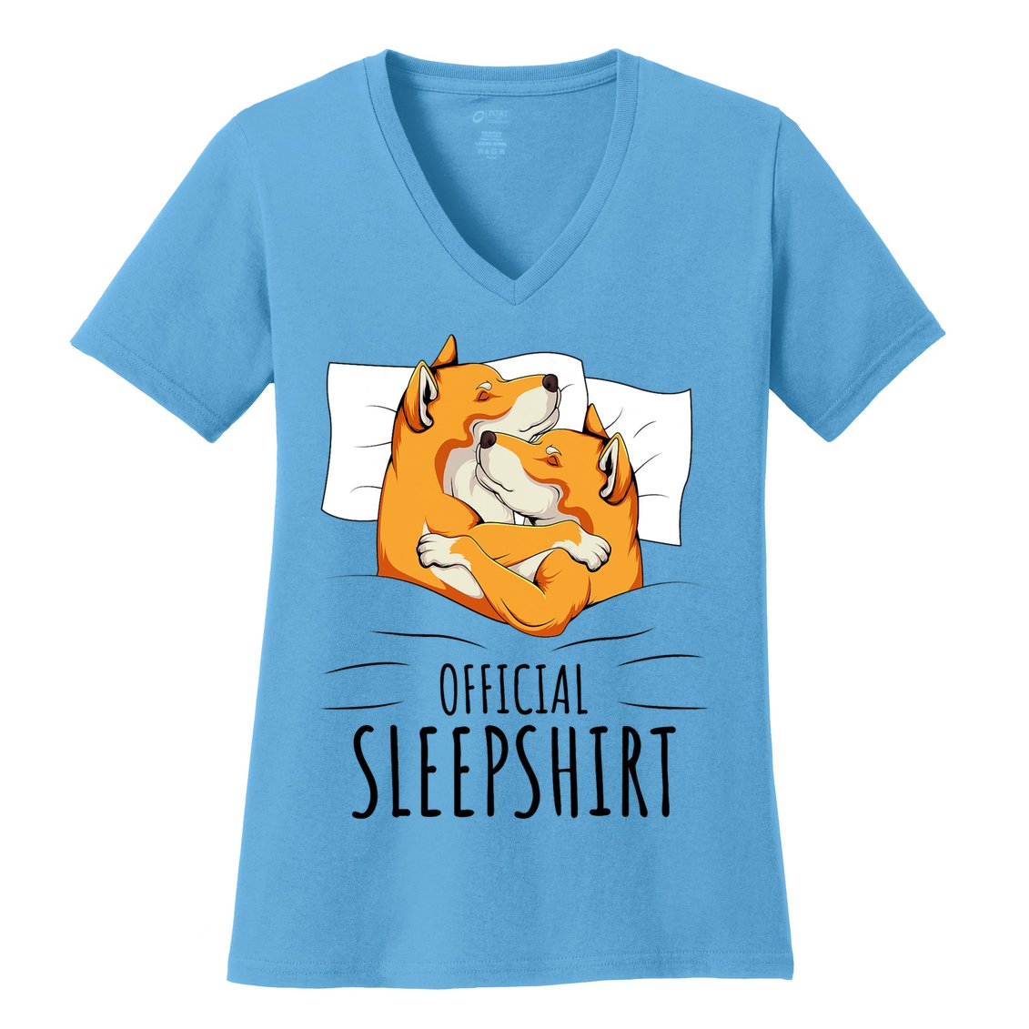 Akita Dog Off.icial Sleepshirt Women's V-Neck T-Shirt