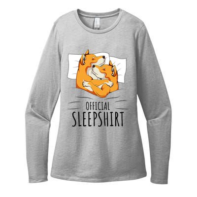 Akita Dog Off.icial Sleepshirt Womens CVC Long Sleeve Shirt