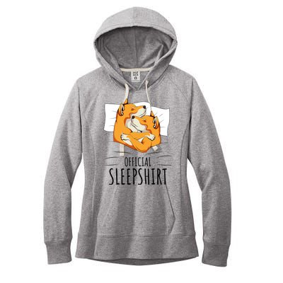 Akita Dog Off.icial Sleepshirt Women's Fleece Hoodie