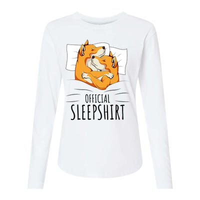 Akita Dog Off.icial Sleepshirt Womens Cotton Relaxed Long Sleeve T-Shirt