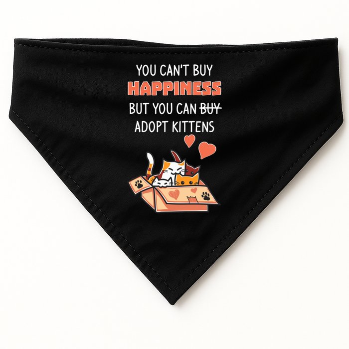 Adopt Kittens Buy Happiness USA-Made Doggie Bandana