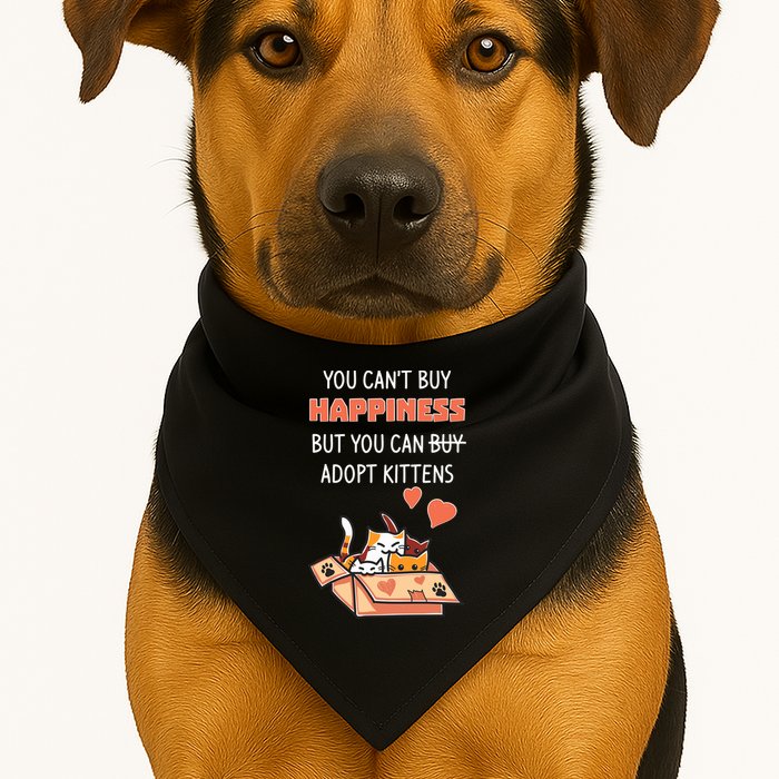 Adopt Kittens Buy Happiness USA-Made Doggie Bandana