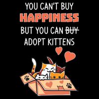 Adopt Kittens Buy Happiness USA-Made Doggie Bandana