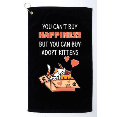 Adopt Kittens Buy Happiness Golf Towel