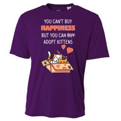 Adopt Kittens Buy Happiness Cooling Performance Crew T-Shirt