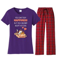 Adopt Kittens Buy Happiness Women's Flannel Pajama Set