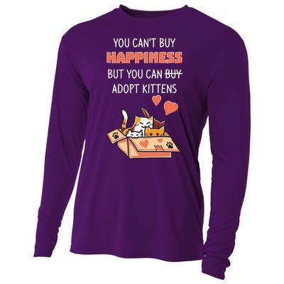 Adopt Kittens Buy Happiness Cooling Performance Long Sleeve Crew