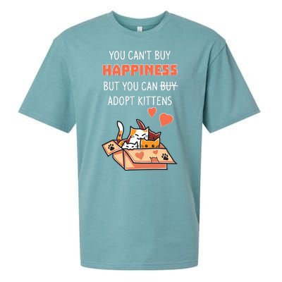 Adopt Kittens Buy Happiness Sueded Cloud Jersey T-Shirt