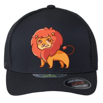 Adorable Baby Lion Flexfit Unipanel Trucker Cap