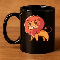 Adorable Baby Lion 11oz C Handle Ceramic Mug