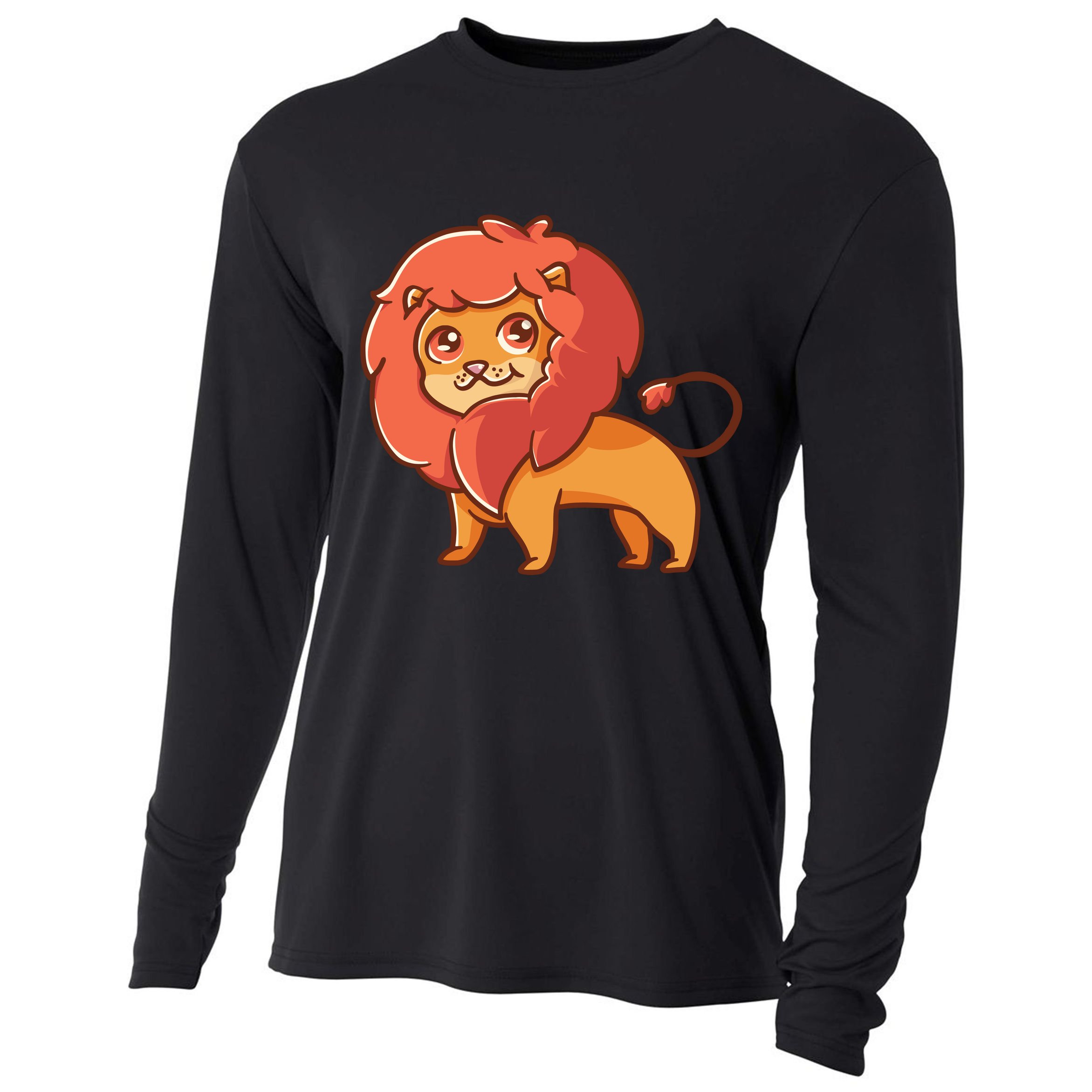 Adorable Baby Lion Cooling Performance Long Sleeve Crew