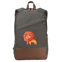 Adorable Baby Lion Cotton Canvas Backpack