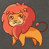 Adorable Baby Lion Cotton Canvas Backpack