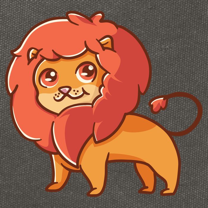 Adorable Baby Lion Cotton Canvas Backpack