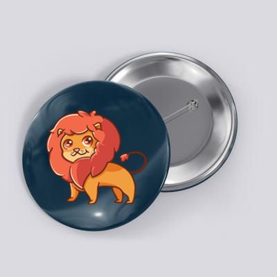 Adorable Baby Lion Button