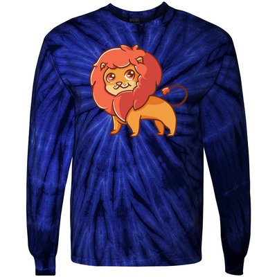 Adorable Baby Lion Tie-Dye Long Sleeve Shirt