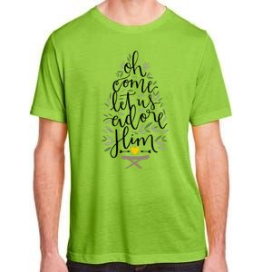 Adore Him Baby Jesus Christmas Adult ChromaSoft Performance T-Shirt