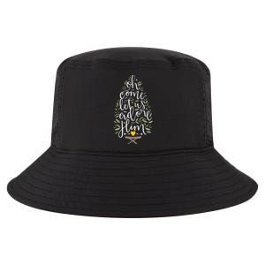 Adore Him Baby Jesus Christmas Cool Comfort Performance Bucket Hat