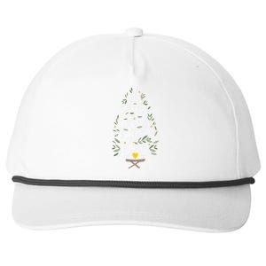 Adore Him Baby Jesus Christmas Snapback Five-Panel Rope Hat