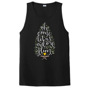 Adore Him Baby Jesus Christmas PosiCharge Competitor Tank