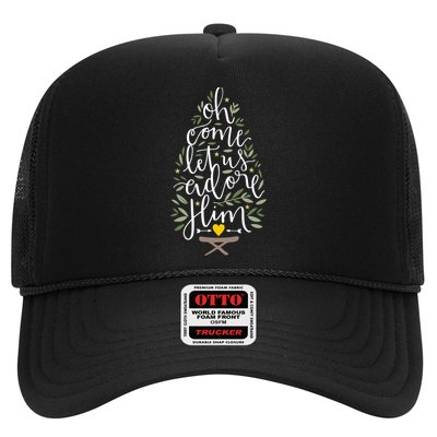 Adore Him Baby Jesus Christmas Trucker Hat