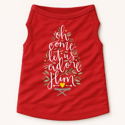 Adore Him Baby Jesus Christmas Doggie Tank