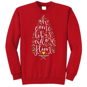 Adore Him Baby Jesus Christmas Sweatshirt