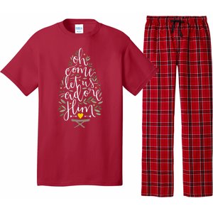 Adore Him Baby Jesus Christmas Pajama Set