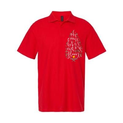 Adore Him Baby Jesus Christmas Softstyle Adult Sport Polo