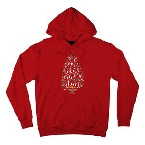 Adore Him Baby Jesus Christmas Tall Hoodie