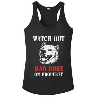 Anti Doge Pro Doge Sign Ladies PosiCharge Competitor Racerback Tank