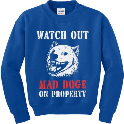 Anti Doge Pro Doge Sign Kids Sweatshirt