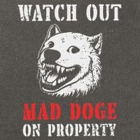 Anti Doge Pro Doge Sign Cotton Canvas Backpack