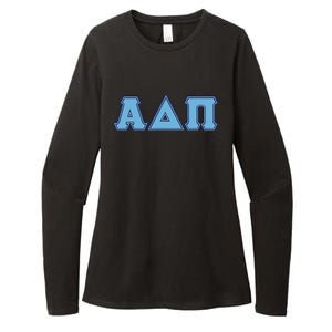 Alpha Delta Pi Adelphean Blue Letters Sorority Adpi Greek Womens CVC Long Sleeve Shirt