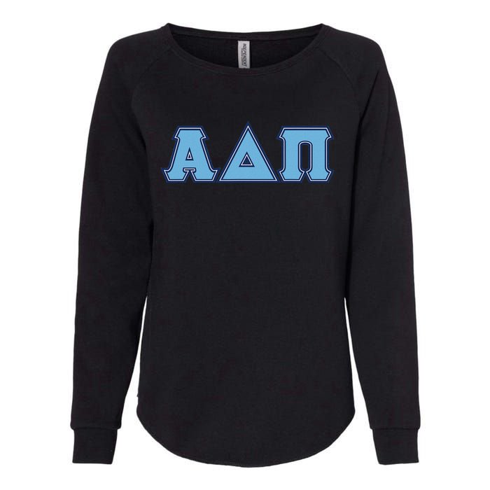 Alpha Delta Pi Adelphean Blue Letters Sorority Adpi Greek Womens California Wash Sweatshirt