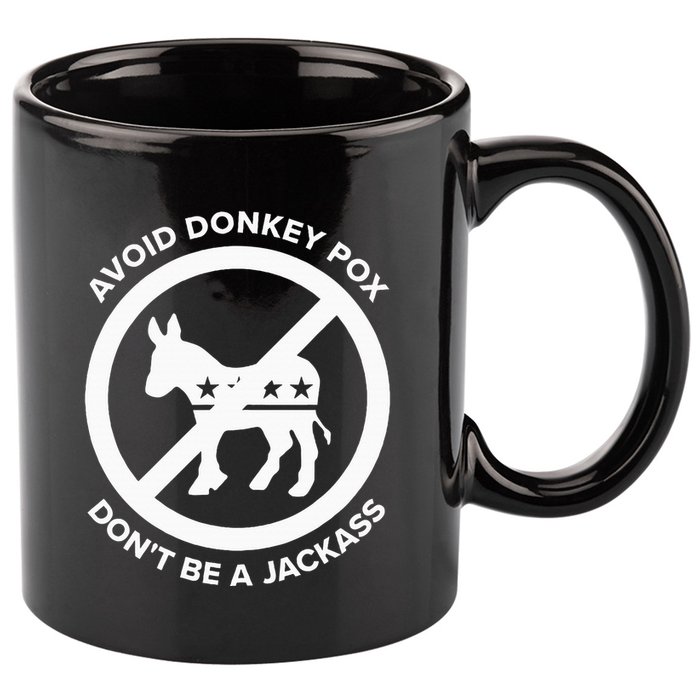 Avoid Donkey Pox DonT Be A Jackass 11oz C Handle Ceramic Mug